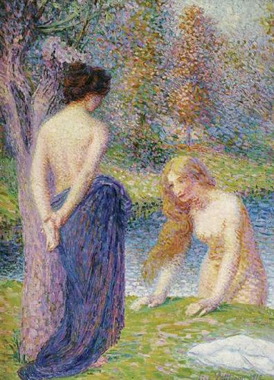 Hippolyte Petitjean Femmes au bain